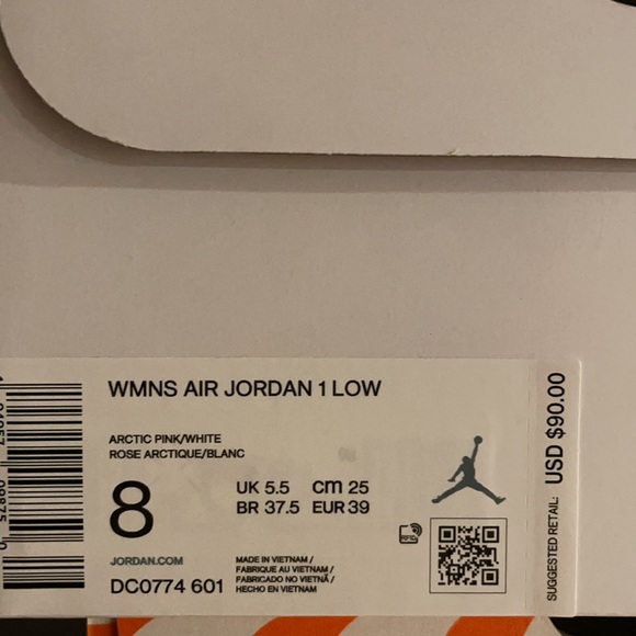 Nike Air Jordan 1 Low "Arctic Pink DC0774-601 - Picture 14 of 14